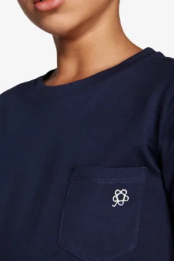 KIDS Blue basic t-shirt with pocket