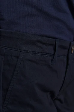 KIDS Blue cotton basic chino bermuda shorts