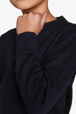 KIDS Blue crewneck shaved knit sweater