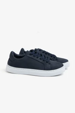 KIDS Blue ecosuede sneakers