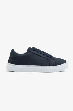KIDS Blue ecosuede sneakers