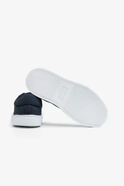 KIDS Blue ecosuede sneakers