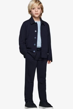 KIDS Blue jersey overshirt