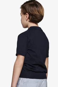 KIDS Blue knit polo
