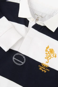 KIDS Blue striped polo shirt
