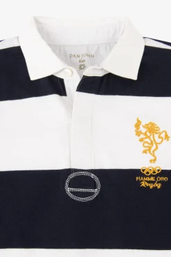 KIDS Blue striped polo shirt