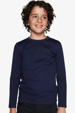 KIDS Blue t-shirt with embroidery
