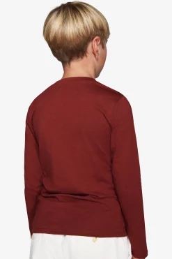 KIDS Burgundy embroidered t-shirt