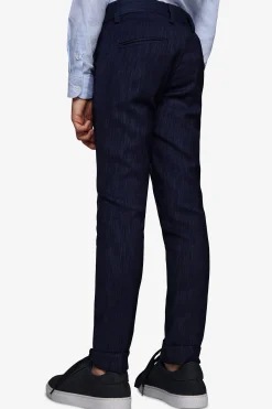 KIDS Dark blue denim-effect trousers