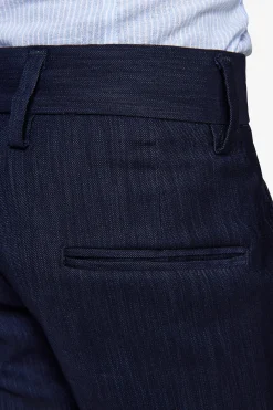 KIDS Dark blue denim-effect trousers