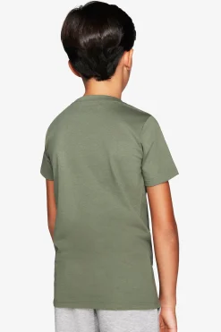 KIDS Green basic t-shirt with pocket