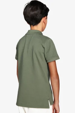 KIDS Green embroidered polo