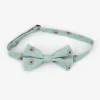 KIDS Green pattern bow tie