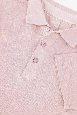 KIDS Pink piqué polo shirt