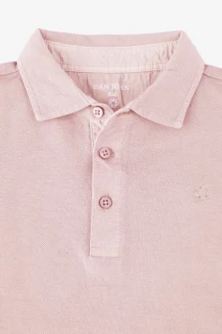 KIDS Pink piqué polo shirt