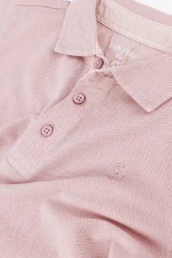 KIDS Pink piqué polo shirt