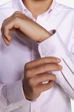KIDS Pink striped Oxford shirt