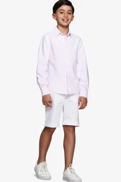 KIDS Pink striped Oxford shirt