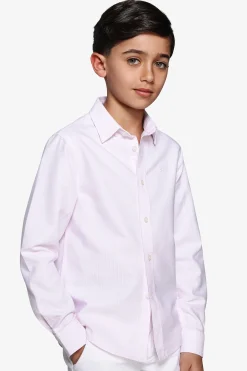 KIDS Pink striped Oxford shirt