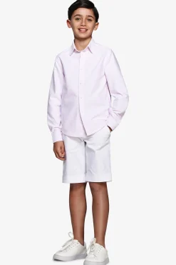 KIDS Pink striped Oxford shirt