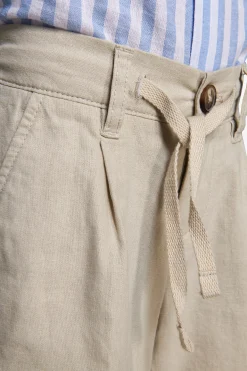 KIDS Sand linen blend Bermuda shorts
