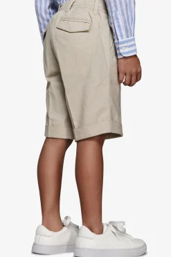 KIDS Sand linen blend Bermuda shorts
