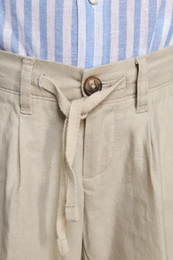 KIDS Sand linen blend Bermuda shorts