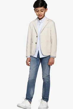 KIDS Sand textured stretch blazer