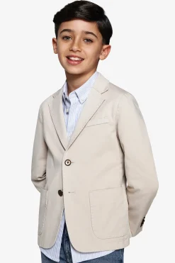 KIDS Sand textured stretch blazer