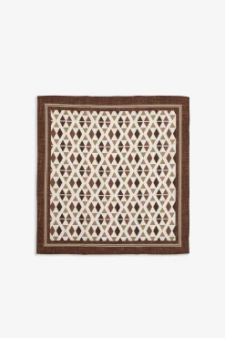 KIDS Tobacco diamond pattern pashmina scarf