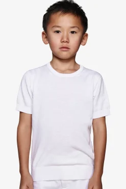 KIDS White knit t-shirt