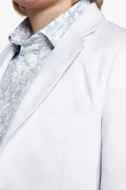 KIDS White linen blend blazer