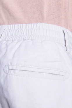KIDS White linen blend drawstring pants