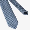 Light blue cashmere design jacquard tie