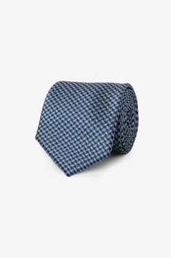 Light blue cashmere design jacquard tie