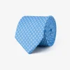 Light blue circles pattern tie
