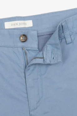 Light blue gabardine Bermuda shorts