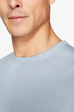 Light blue knit t-shirt
