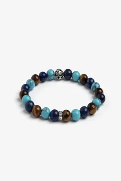Light blue medium pearls bracelet