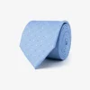 Light blue micro-dot pattern tie