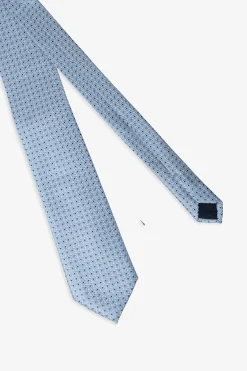 Light blue micro pattern jacquard tie