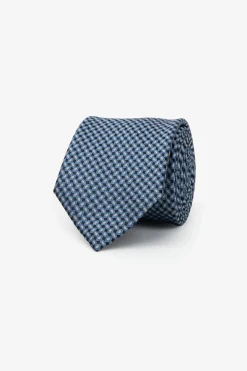 Light blue micro-pattern jacquard tie