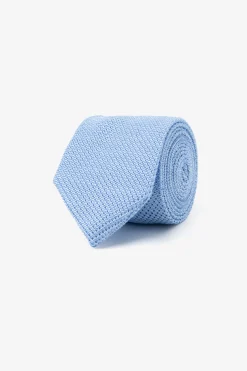 Light blue micro-pattern jacquard tie