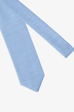 Light blue micro-pattern jacquard tie