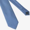 Light blue micro pattern tie