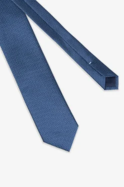 Light blue micro pattern tie
