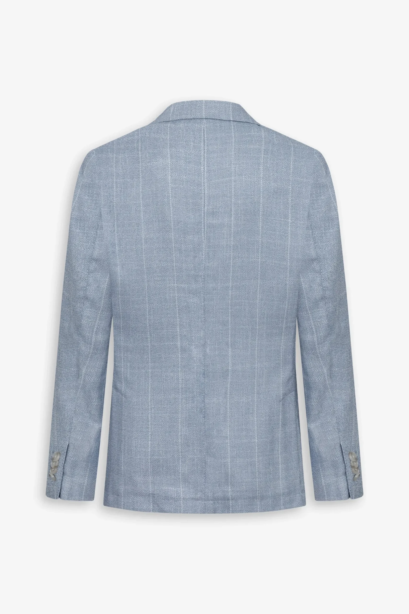 Light blue pinstripe suit blazer