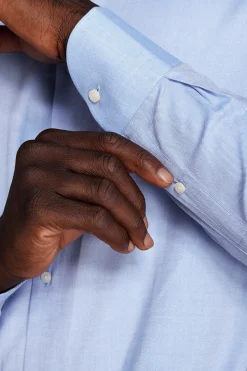 Light blue slim Oxford shirt