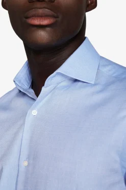Light blue slim Oxford shirt