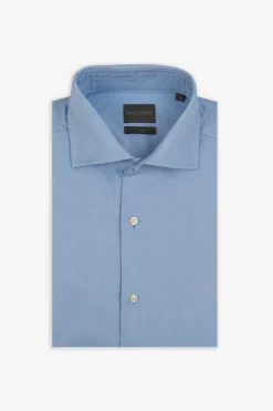 Light blue slim Oxford shirt
